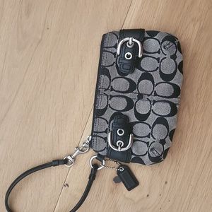 Coach Canvas Wristlet